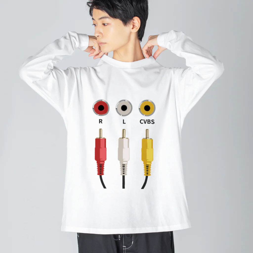 CHICHIZŌのAV端子 Big Long Sleeve T-Shirt