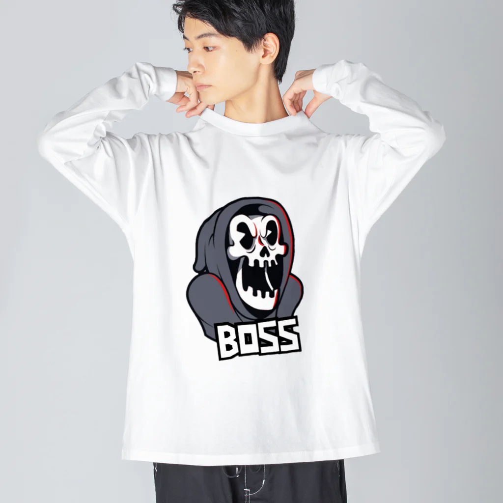 🅱️BOSS_🦉🦉🦉のBOSS スカル ビッグシルエットロングスリーブTシャツ