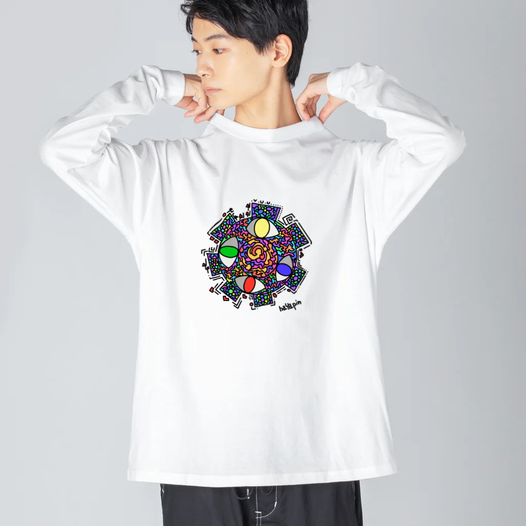 hayapinのハグルマ Big Long Sleeve T-Shirt