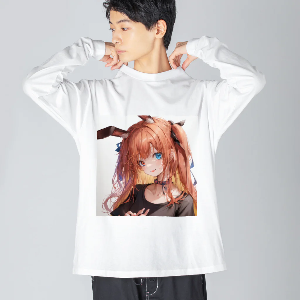 未来アニメスタジオのAIキャラクター9 Big Long Sleeve T-Shirt