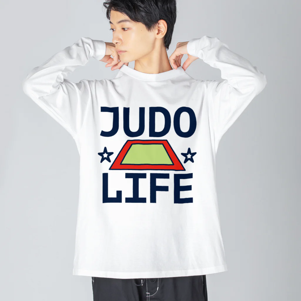 sports_tower スポーツタワーの柔道・JUDO・じゅうどう・グッズ・デザイン・武道・#Tシャツ・柔(やわら)の術・投げ技・固め技・当身技・格闘技・日本・柔術・男子・女子・かっこいい・かわいい・強靭・選手・柔よく剛を制す・世界・柔道場 Big Long Sleeve T-Shirt