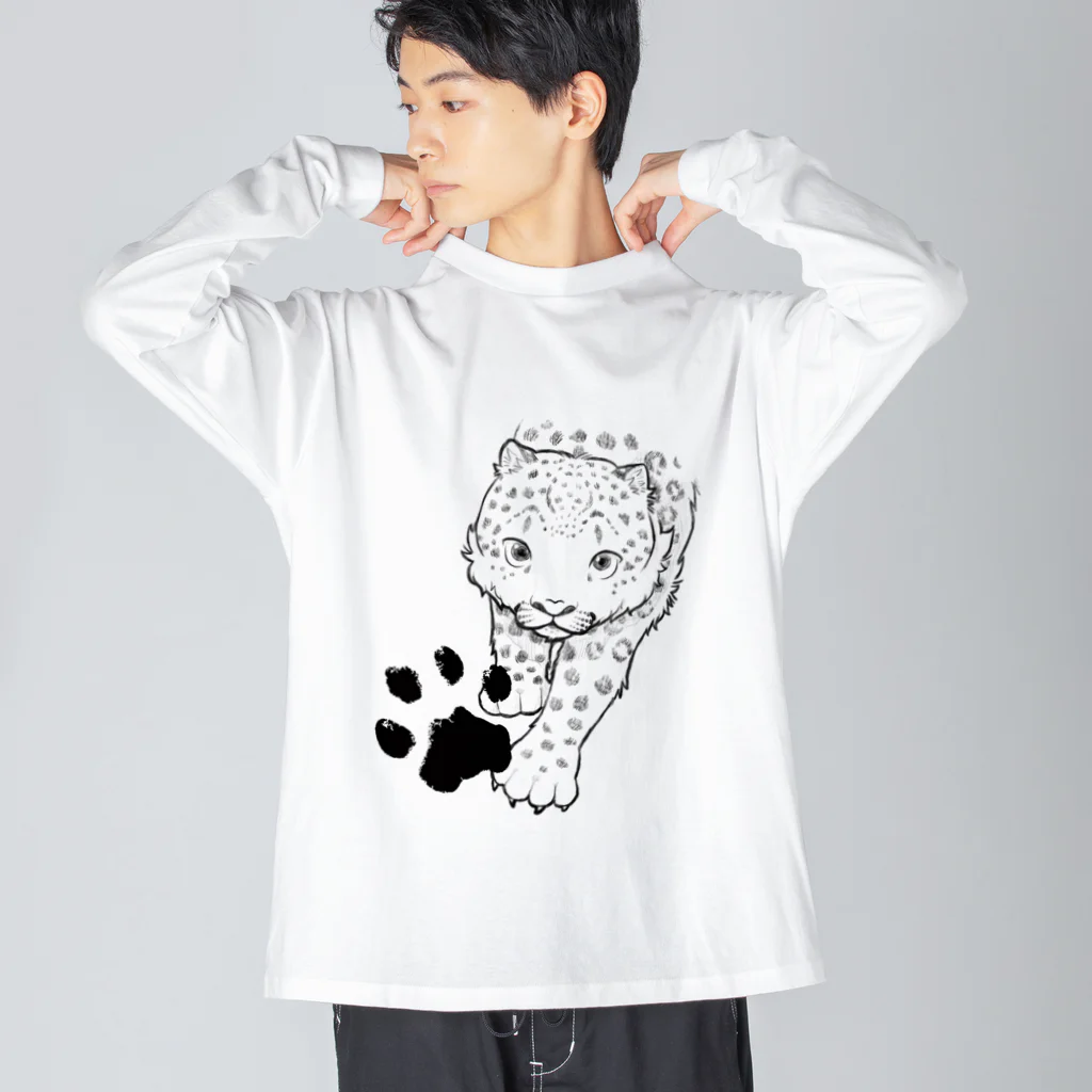 mofful.のユキヒョウ - snowleopard Big Long Sleeve T-Shirt