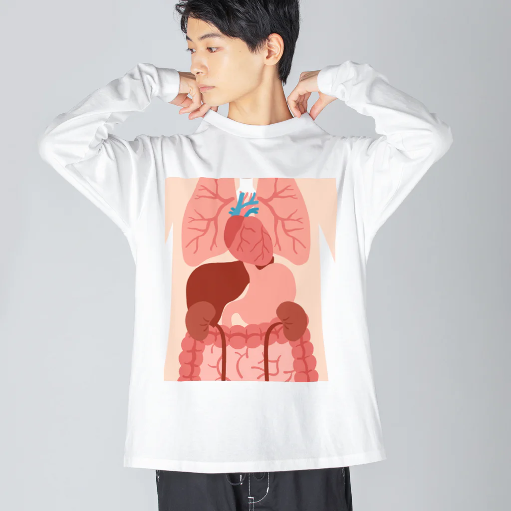 Art-soulのIn the body Big Long Sleeve T-Shirt