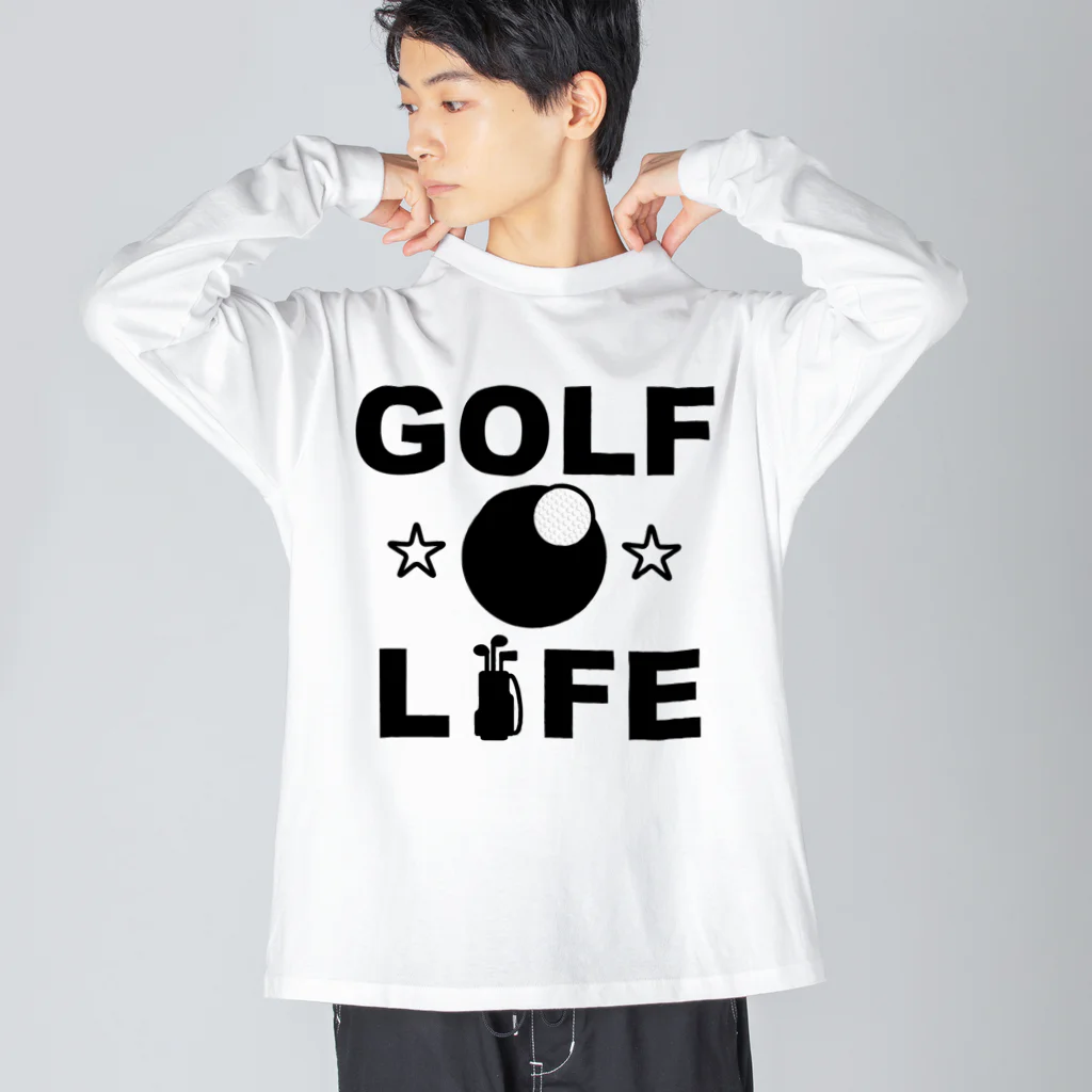 sports_tower スポーツタワーのゴルフ・グッズ・GOLF・ライフ・ゴルフ部・ゴルフ好き・ゴルフボール・球技・スポーツ・老若男女・紳士のスポーツ・カップ・ゴルファー・ホールインワン・コース・クラブ Big Long Sleeve T-Shirt