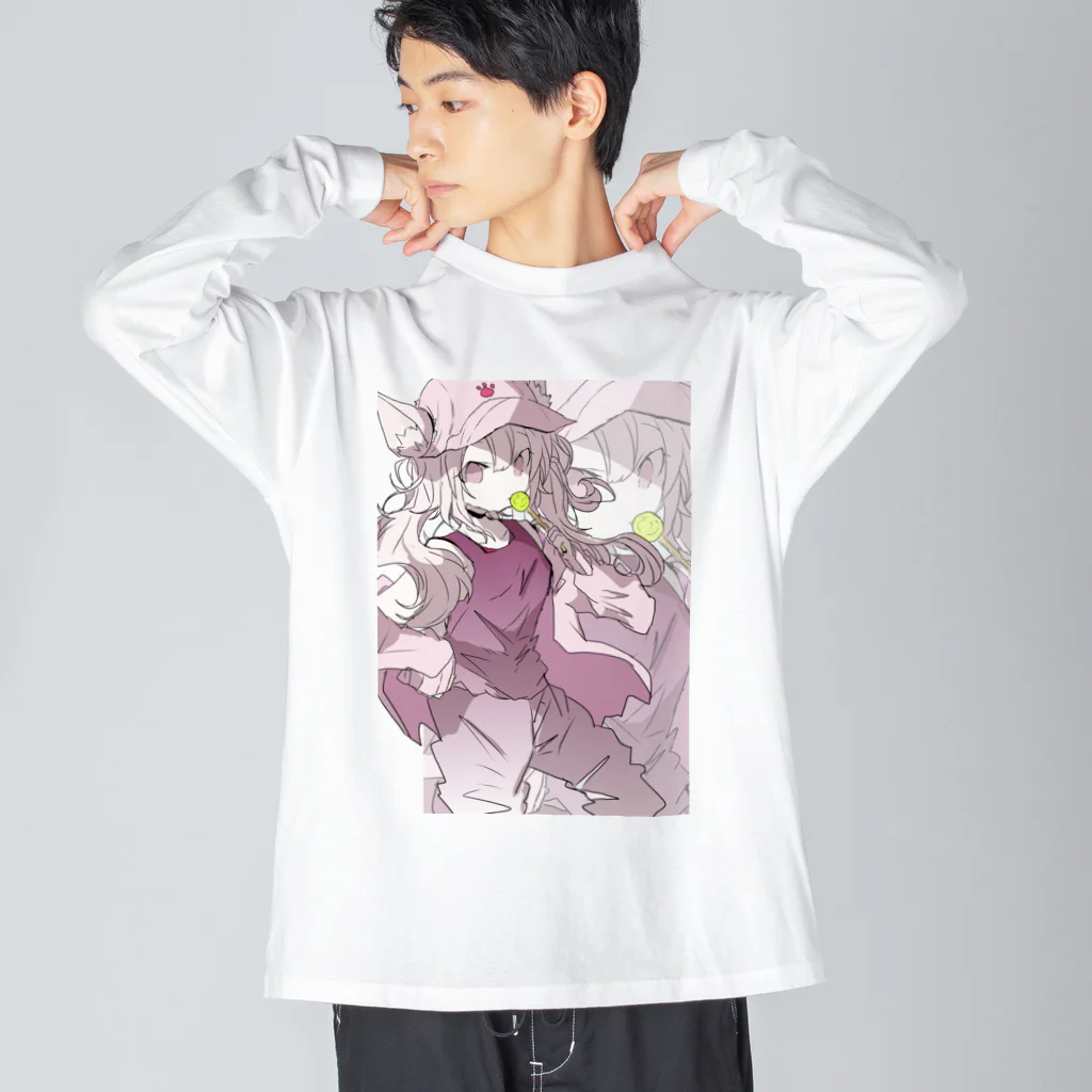 blossomのケモミミツインテ少女 Big Long Sleeve T-Shirt