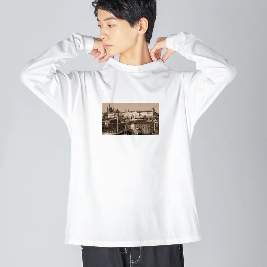 stazione_cleのプラハ城 ビッグシルエットロングスリーブTシャツ