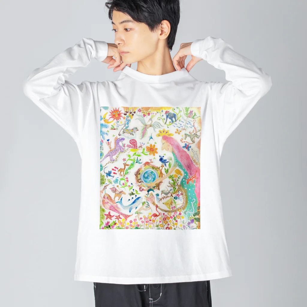 RyncosmogonyのParadise ビッグシルエットロングスリーブTシャツ