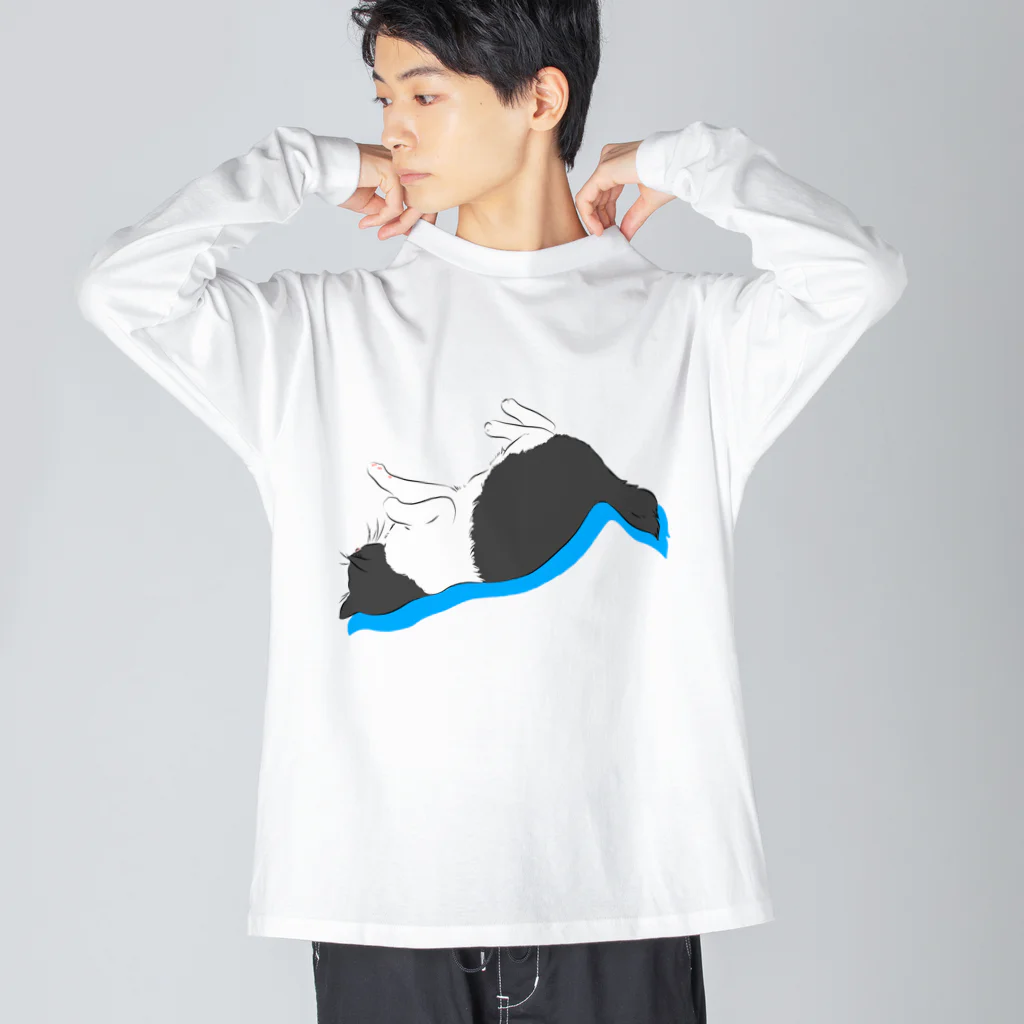 うらめし屋　の猫が落ちてる Big Long Sleeve T-Shirt