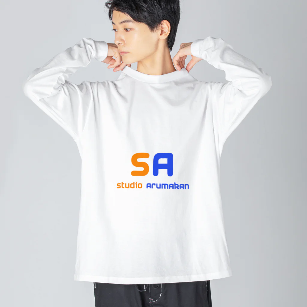 studioarumakan1のstudio　arumakan ガススタンド ビッグシルエットロングスリーブTシャツ