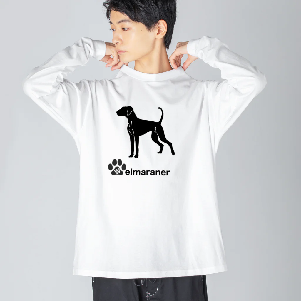 bow and arrow のワイマラナー Big Long Sleeve T-Shirt