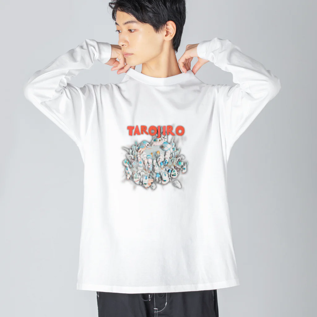 🍩tarojiro(たろじろ) shop🍩の新居 by AI ビッグシルエットロングスリーブTシャツ