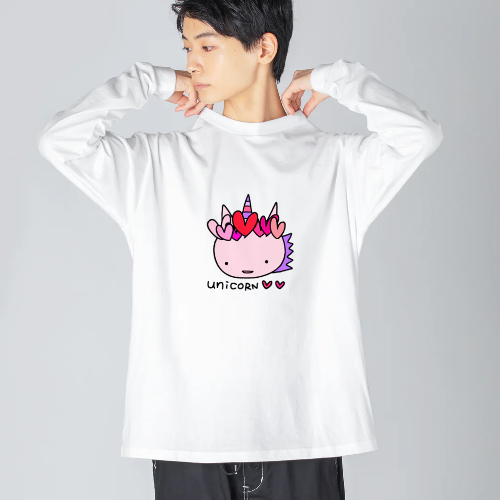 handmade asyouareのお嫁ユニコーン Big Long Sleeve T-Shirt