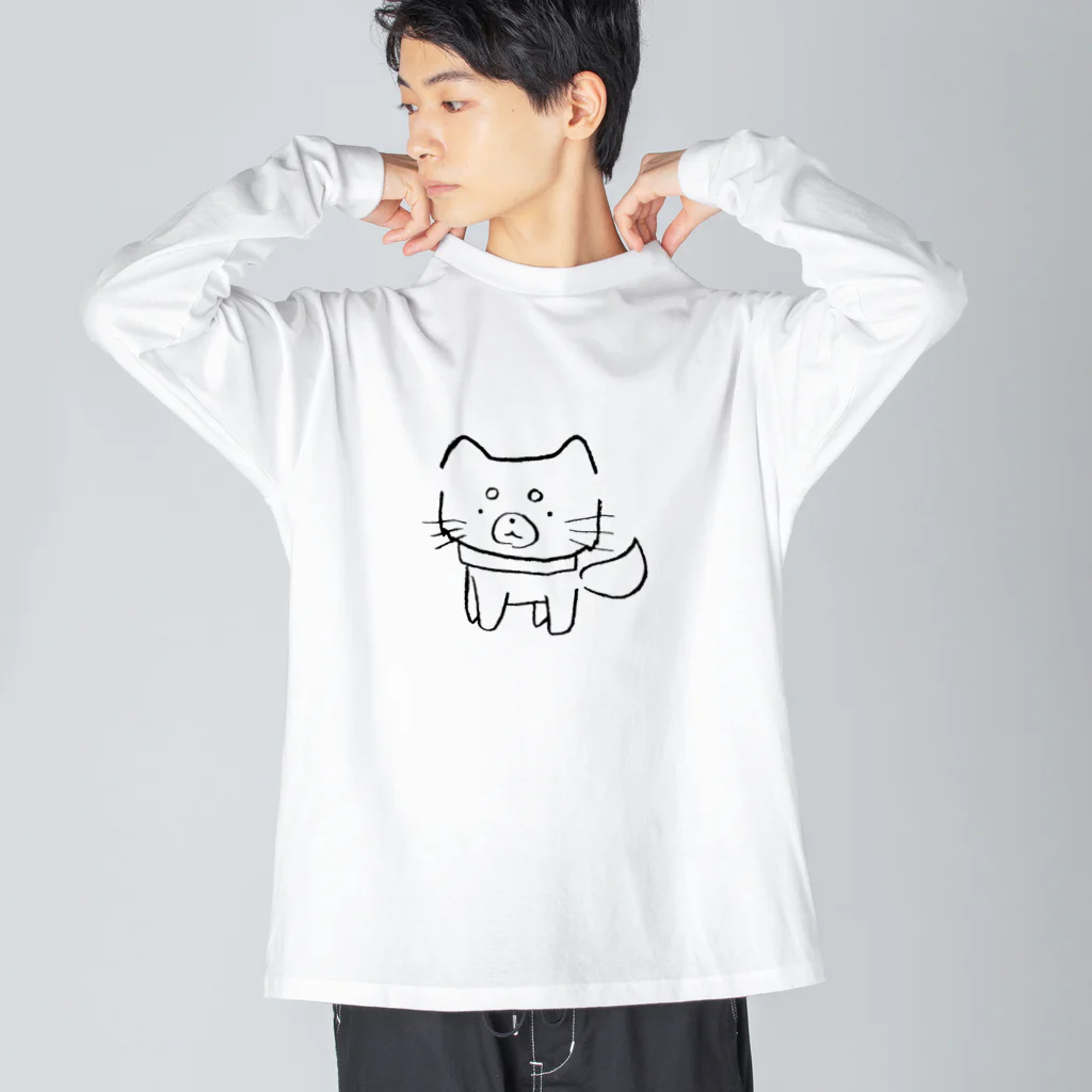 みつまめこshopのまめ Big Long Sleeve T-Shirt