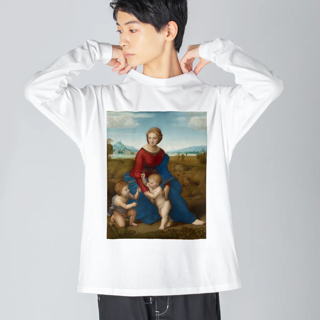 世界美術商店の牧場の聖母 / Madonna del Prato ビッグシルエットロングスリーブTシャツ