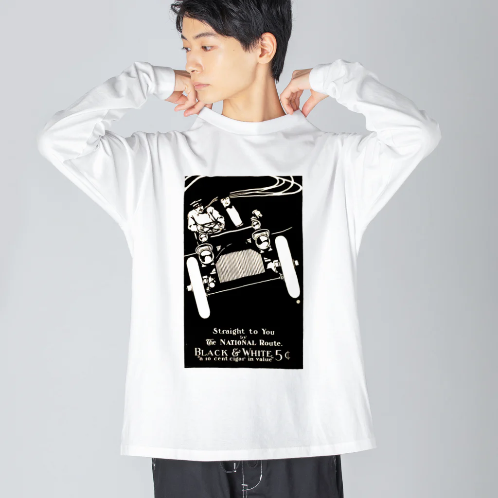 Saza-nami Antique designのカーチェイス ビッグシルエットロングスリーブTシャツ