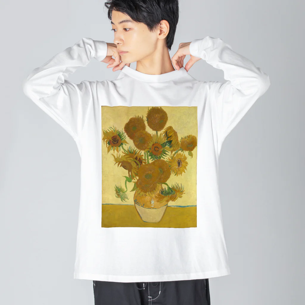 世界美術商店のひまわり / Sunflowers Big Long Sleeve T-Shirt