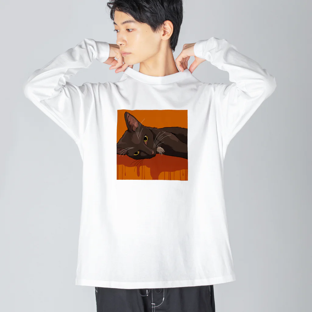 アマツカのKURONEKO ビッグシルエットロングスリーブTシャツ