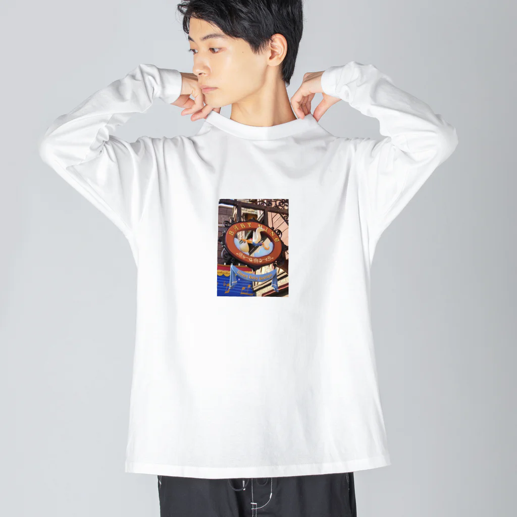 みちゅぱの子宝運パワースポット・コウノトリさんが赤ちゃんを運んできてくれる♡ Big Long Sleeve T-Shirt