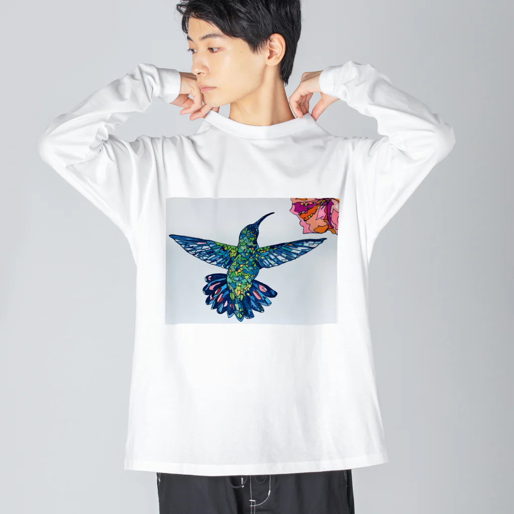 あかねこショップのハチドリ Big Long Sleeve T-Shirt