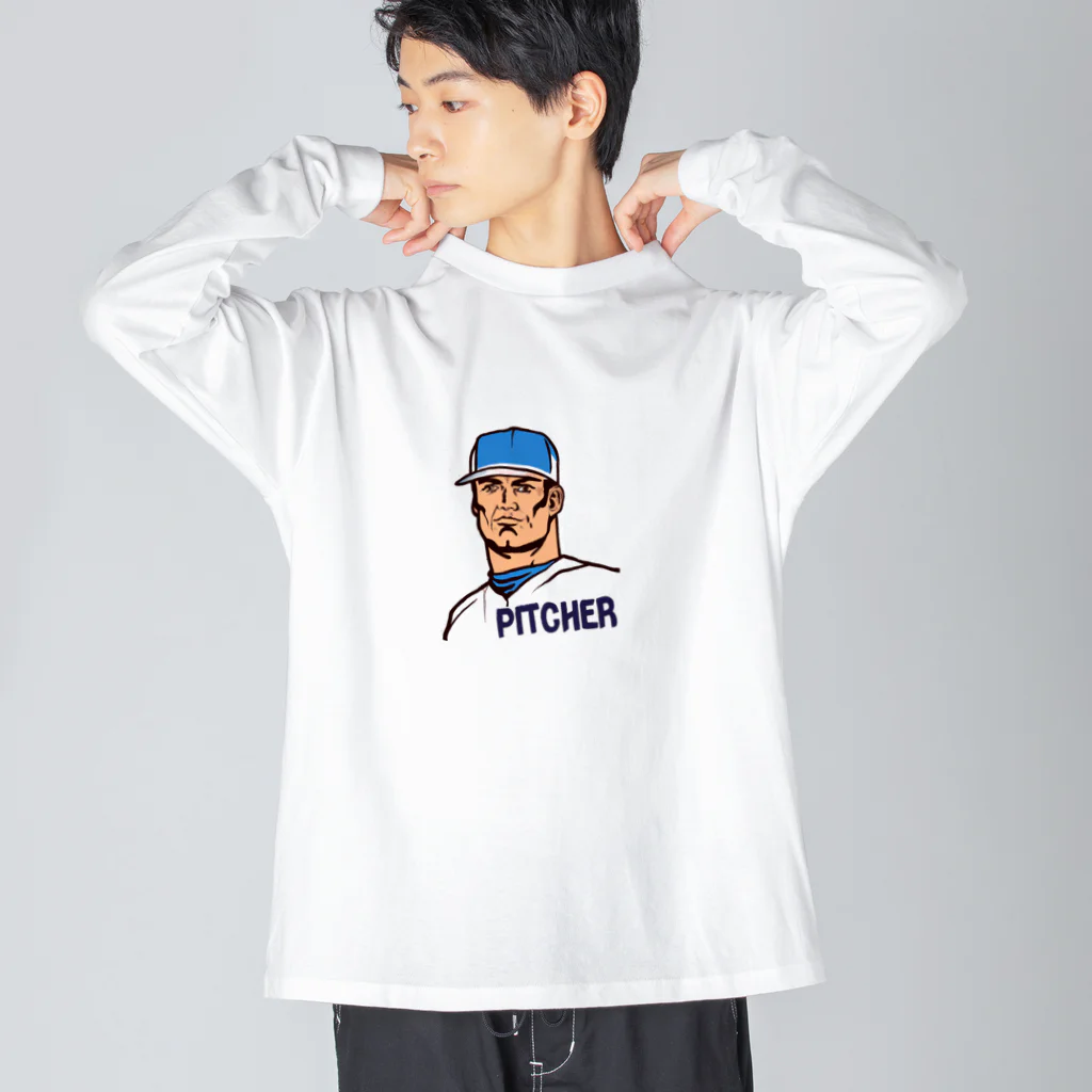 Reason+PictureのPitcherくん01 Big Long Sleeve T-Shirt