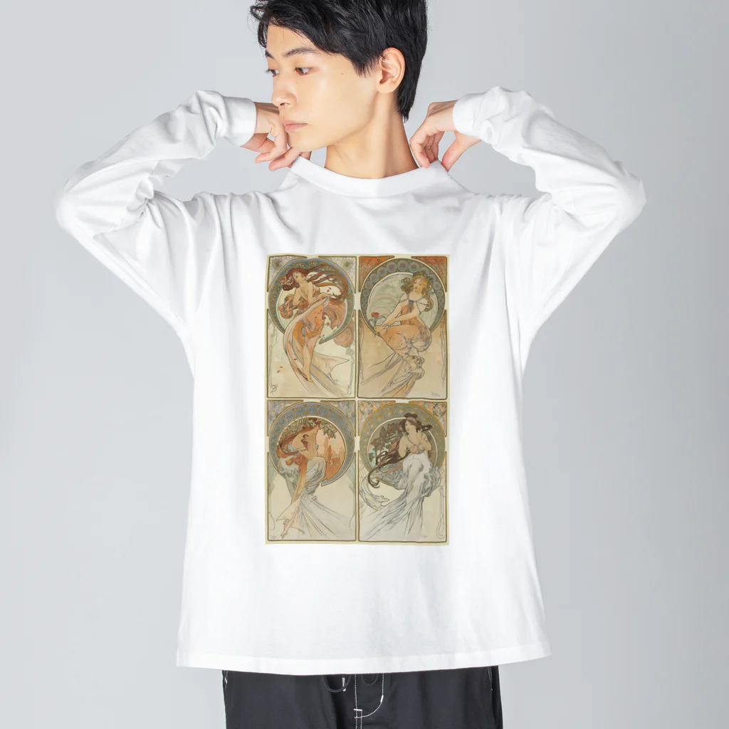 世界美術商店の四芸術 / The Four Arts ビッグシルエットロングスリーブTシャツ