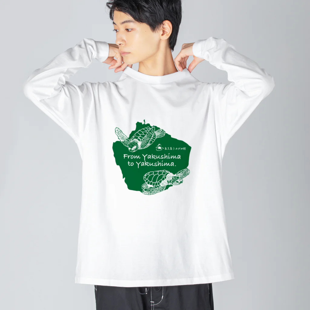 umigamekanのNPO法人 屋久島うみがめ館応援グッズ Big Long Sleeve T-Shirt