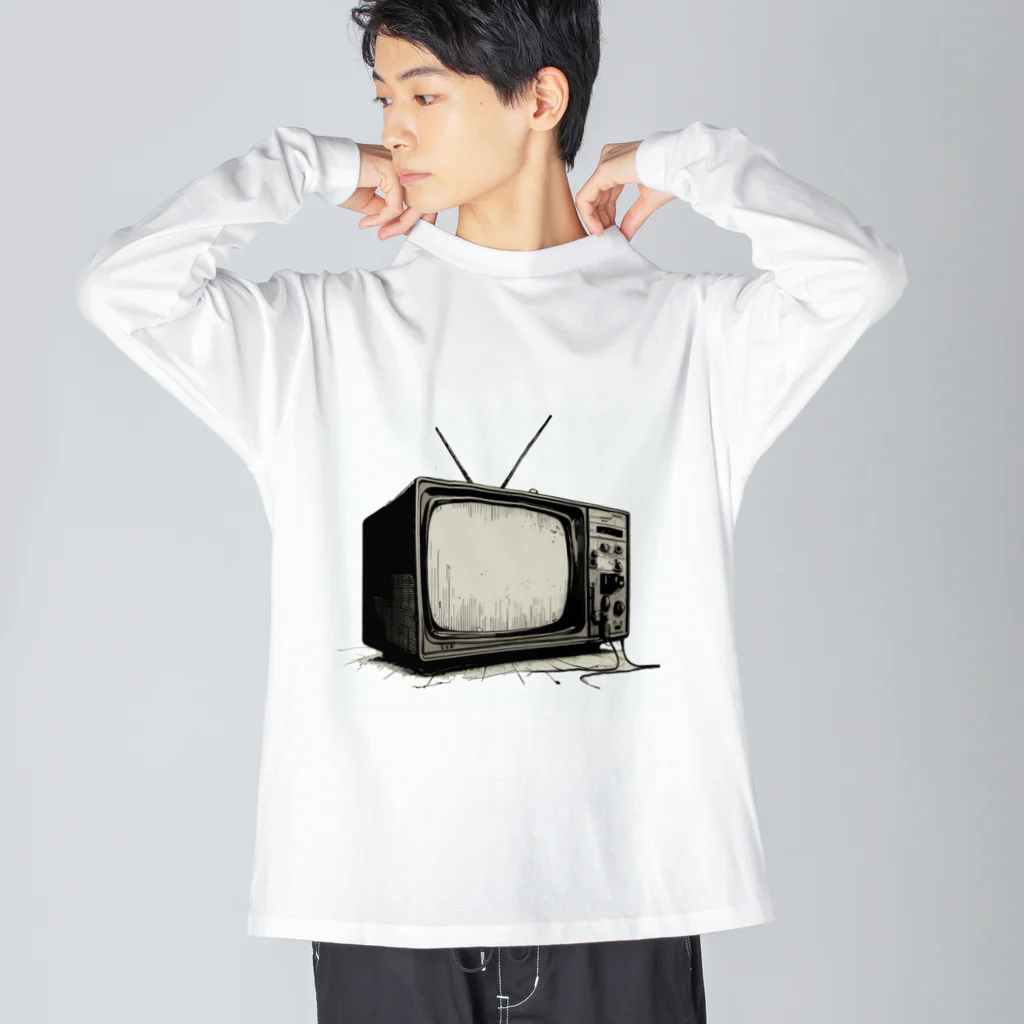 jamfish_goodiesの昭和テレビ Big Long Sleeve T-Shirt