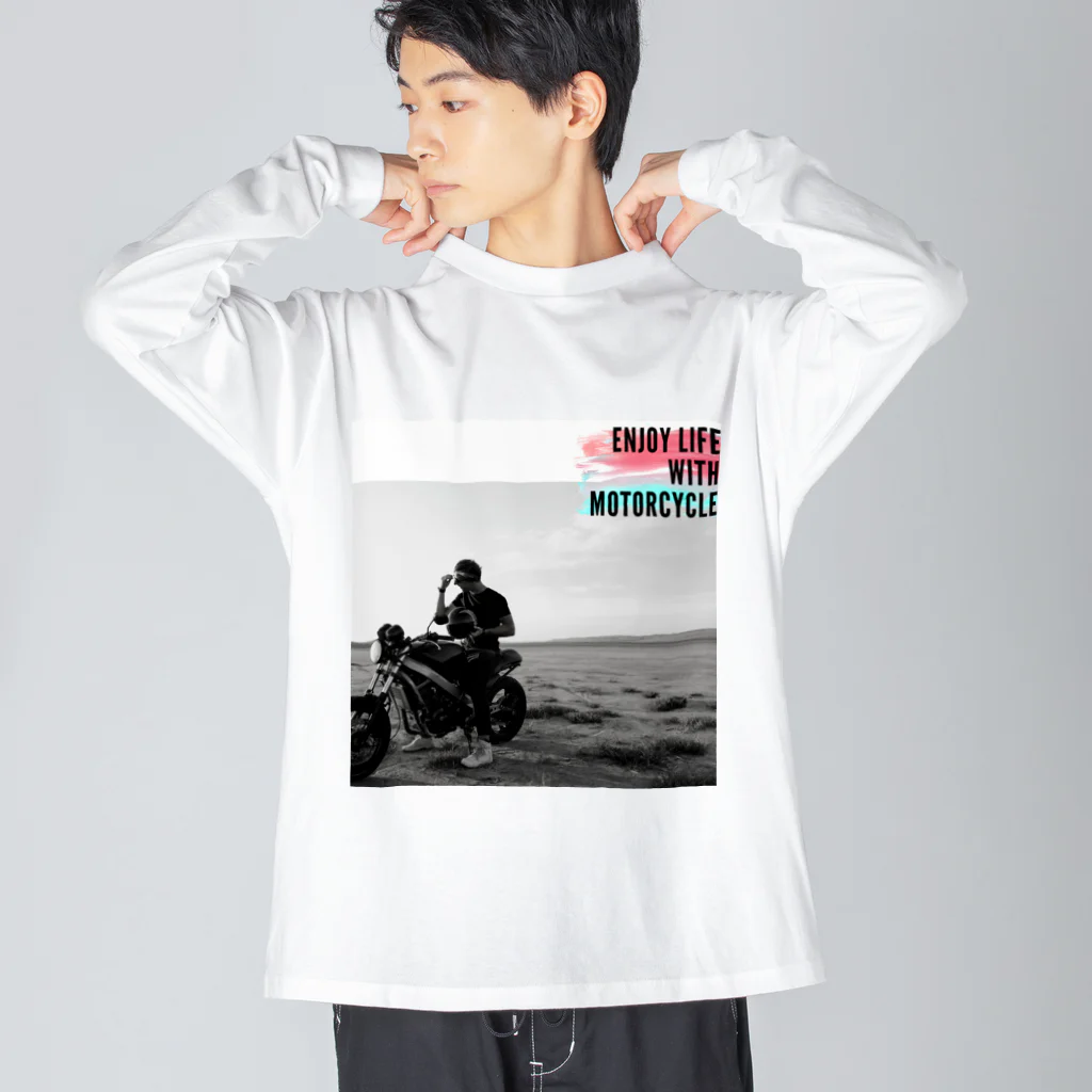 nijiiro-kujiraのバイクライフを楽しむシリーズ Big Long Sleeve T-Shirt