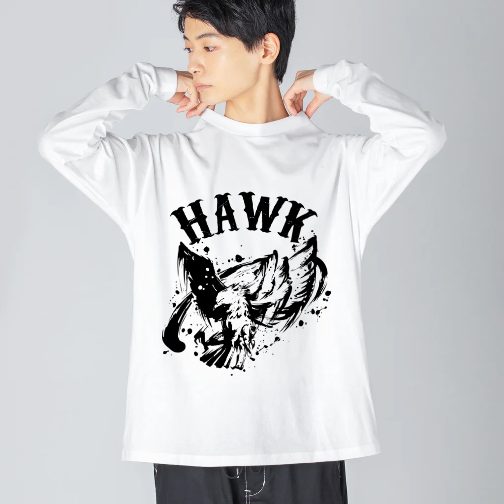 TRAVA design SHOPのHAWK Big Long Sleeve T-Shirt