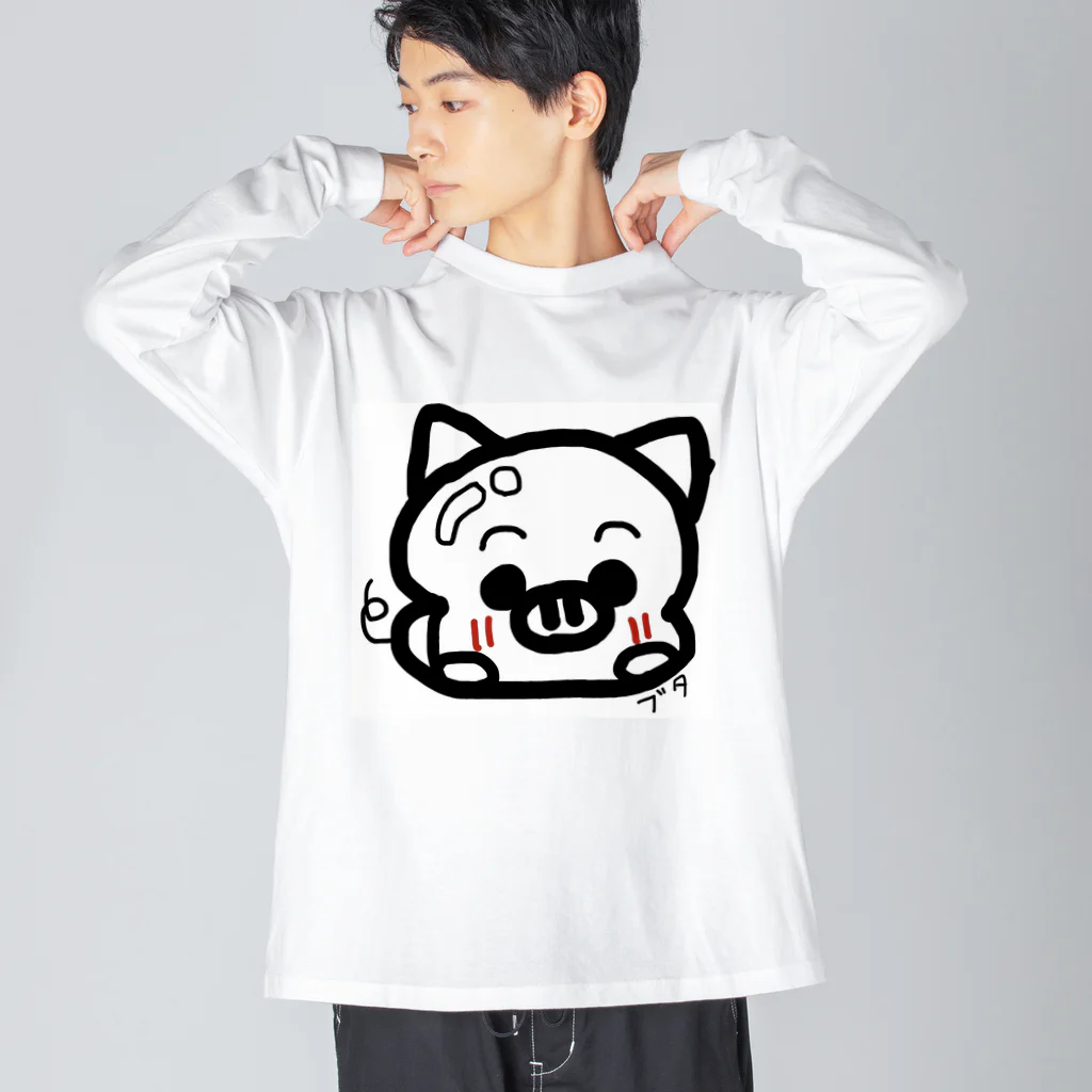 【推し】あねといもうと/aneimoのaneimoグッズ動物1 ビッグシルエットロングスリーブTシャツ