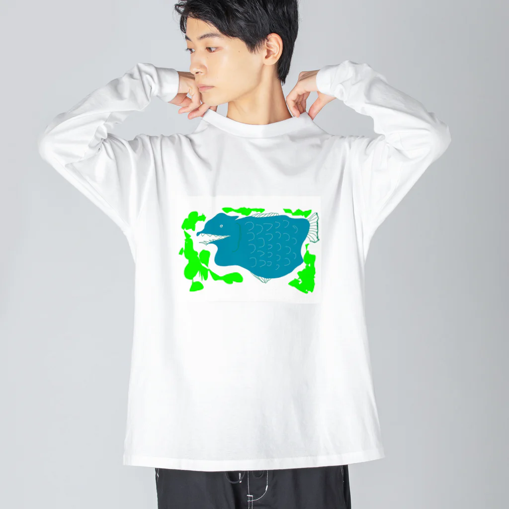 dot_exampleのさかな Big Long Sleeve T-Shirt