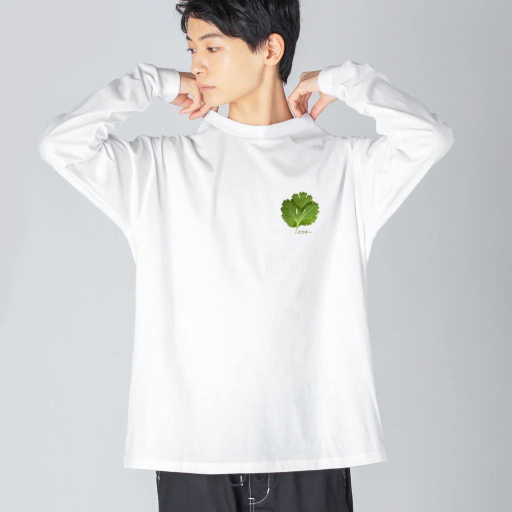 CHOSANAのワンポイントパクチー Big Long Sleeve T-Shirt