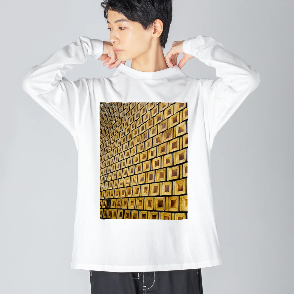 リューカデンドロンのレトロなタイル Big Long Sleeve T-Shirt