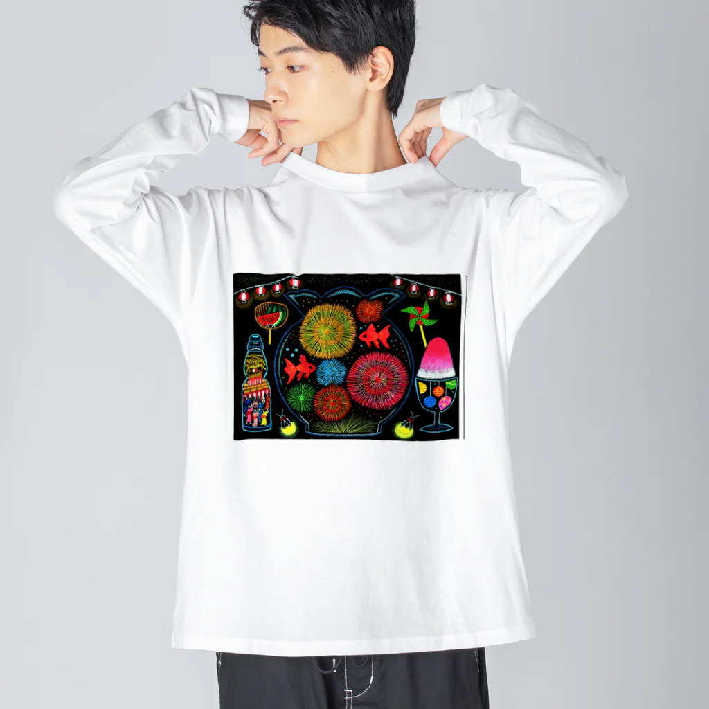 tamtamlandのずっと忘れない夏祭り Big Long Sleeve T-Shirt