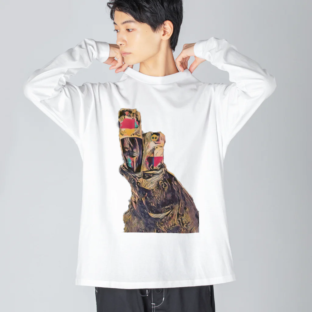 kfcj-kのヒラメ　９４cm記念 Big Long Sleeve T-Shirt