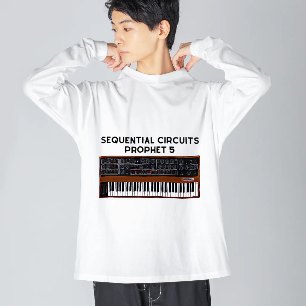 Vintage Synthesizers | aaaaakiiiiiのSequential Circuits Prophet 5 Vintage Synthesizer Big Long Sleeve T-Shirt