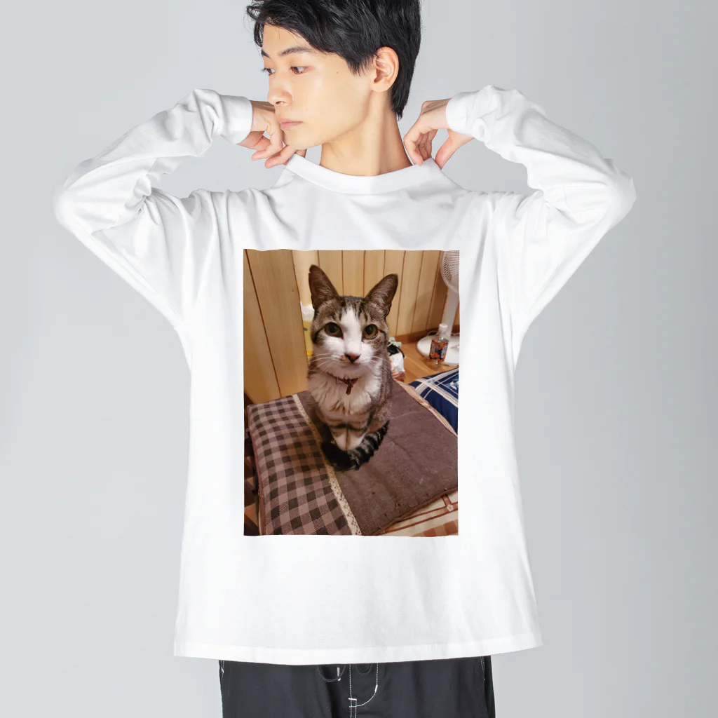 猫又雑貨店のあざと可愛いアイカ姐さん Big Long Sleeve T-Shirt