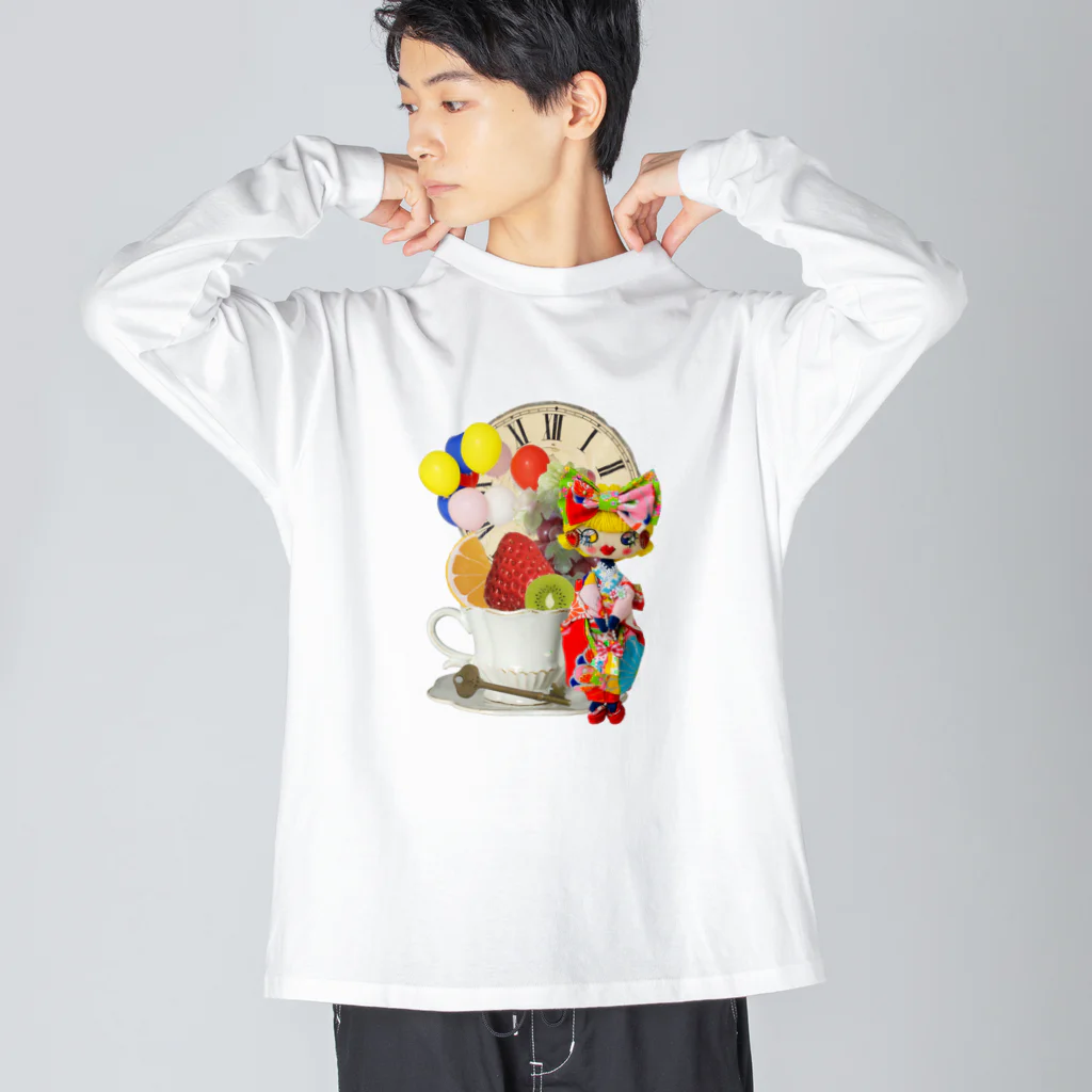 ニコリッペ のタイムスリップニコリッペ星人 Big Long Sleeve T-Shirt