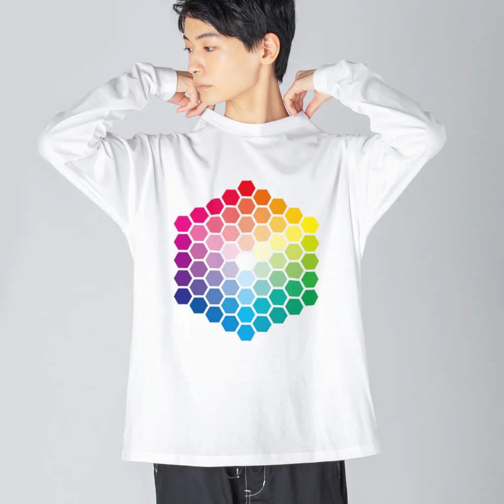 Rubbishのハニカムカラーチャート Big Long Sleeve T-Shirt