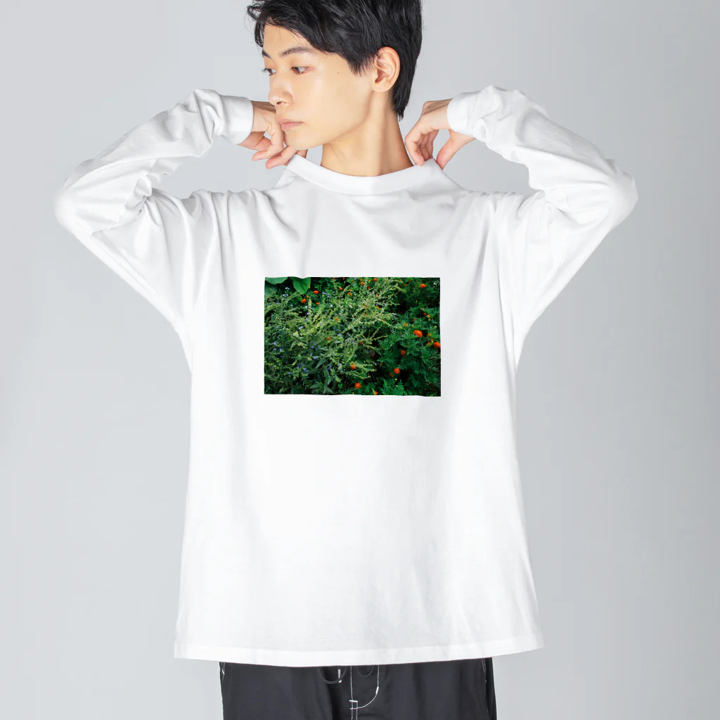 中島屋の庭の花 Big Long Sleeve T-Shirt