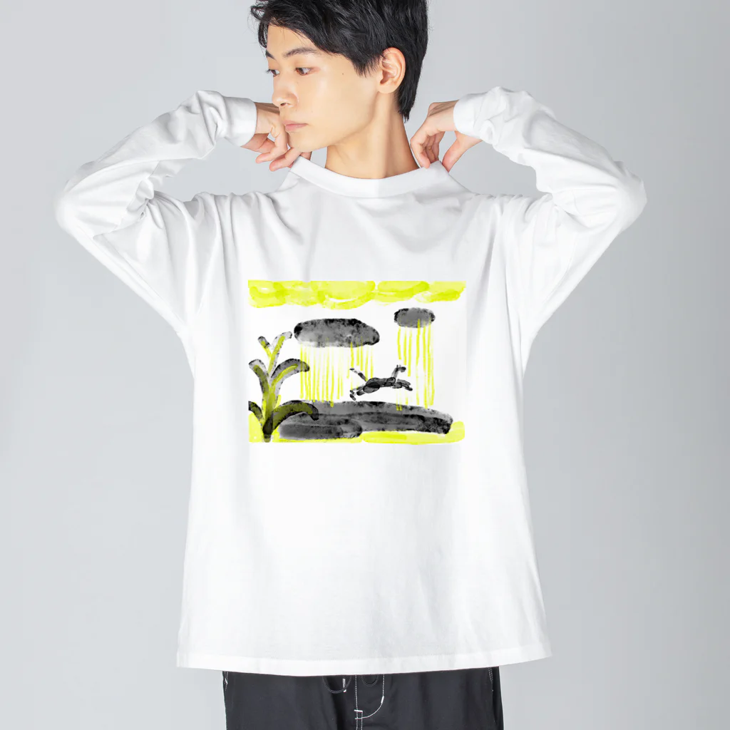 石川飴子の天気雨 Big Long Sleeve T-Shirt