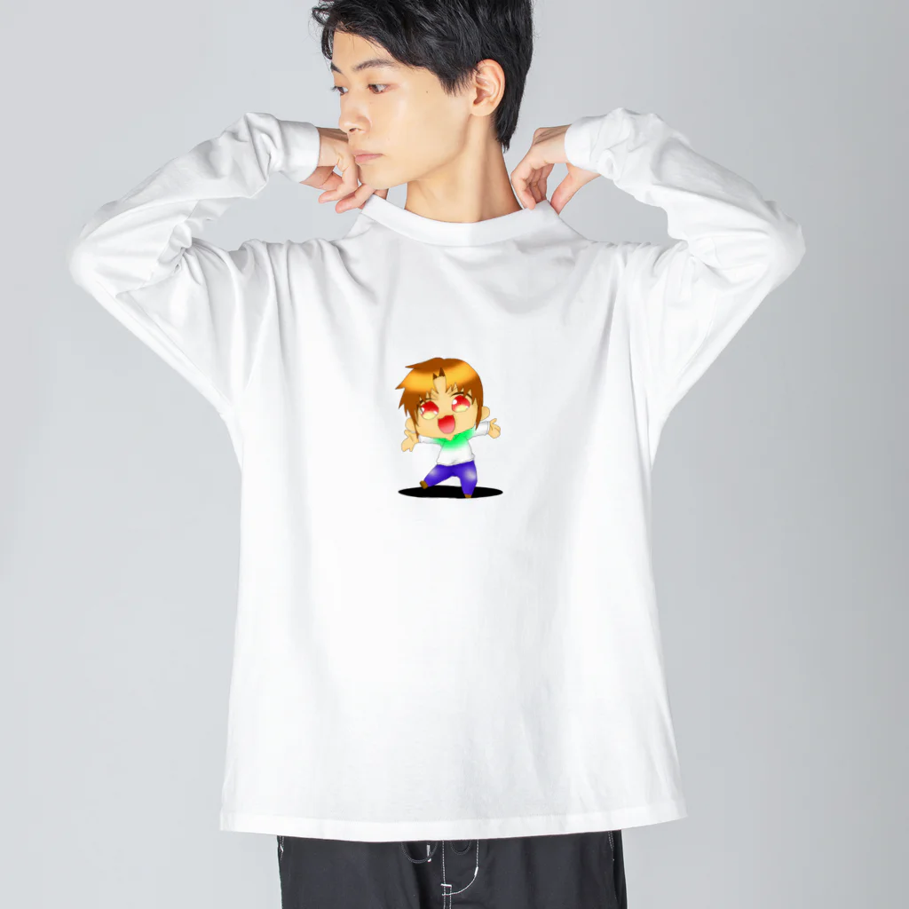 ケイチャンネル・K🐈のケイチャンネル公式グッズ　ちびケイシリーズ Big Long Sleeve T-Shirt