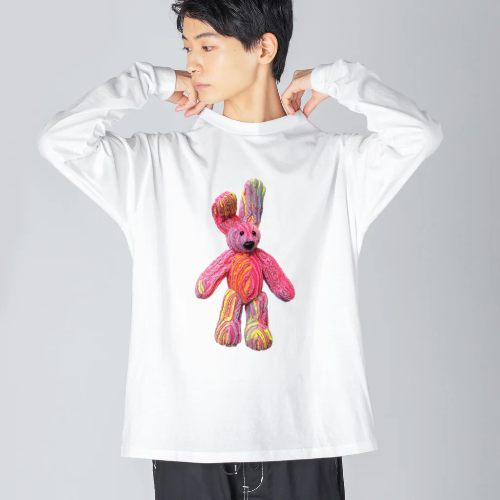 NAKED QUILTのウサチャ Big Long Sleeve T-Shirt