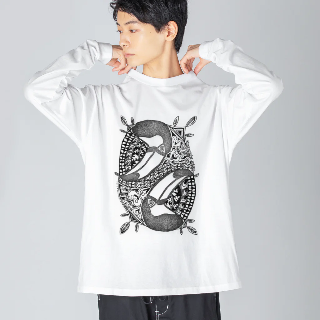 a-bow's workshop(あーぼぅズ ワークショップ)のオニオオハシ Big Long Sleeve T-Shirt