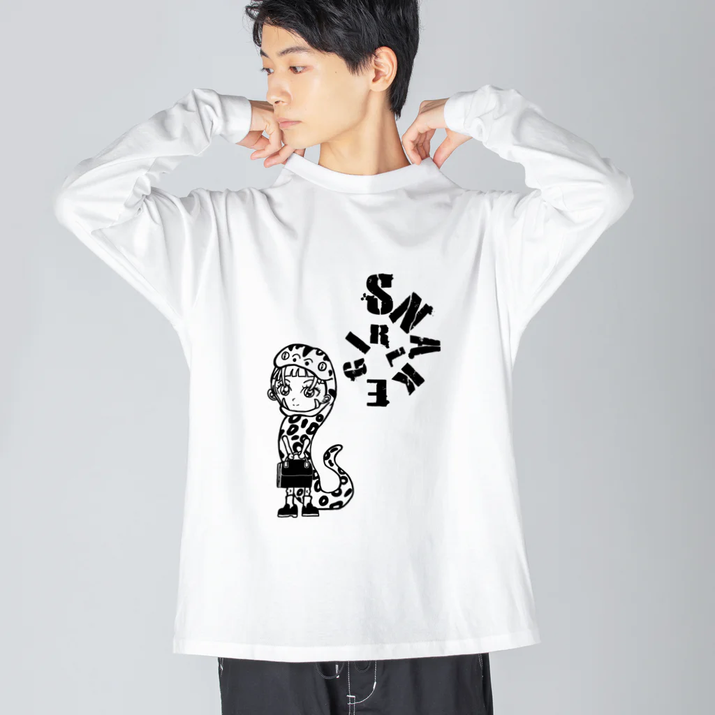 akapantoriのSNAKEGIRL ビッグシルエットロングスリーブTシャツ