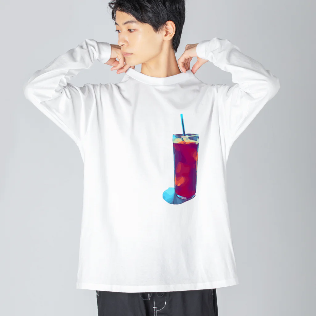 わらしゃんどのアイスコーヒー Big Long Sleeve T-Shirt