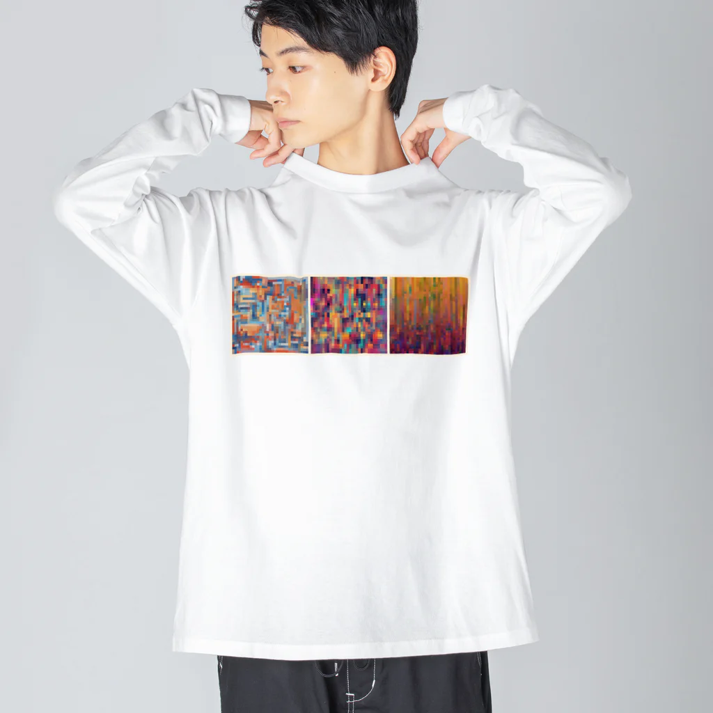 ABP’s Artworksのモザイクアート Big Long Sleeve T-Shirt