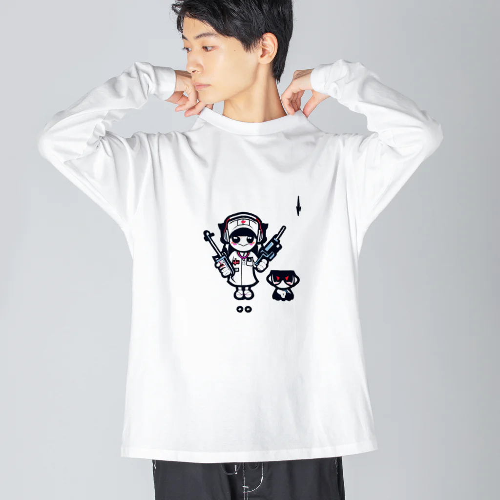 CuteCombatのCuteCombat_nurse(ナース)_ver.002 Big Long Sleeve T-Shirt