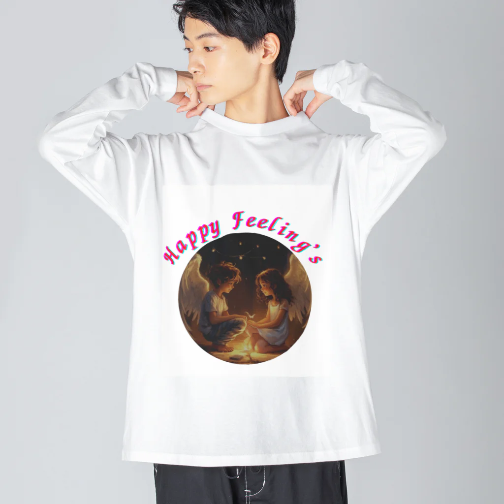 kiseki-kanshaの幸せになるアイテム Big Long Sleeve T-Shirt