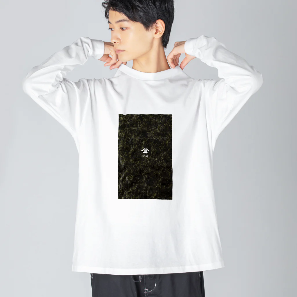 フルイチの趣味の山三1872(海苔柄) ビッグシルエットロングスリーブTシャツ